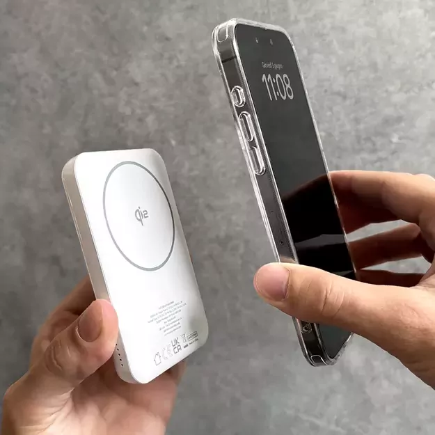 Powerbank Puro Mag Plus 5000mAh 20W Qi2 compatible with MagSafe 1x USB-C Power Delivery - white 2