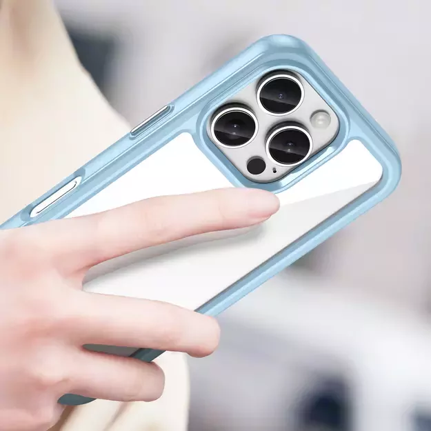 Outer Space Case for iPhone 16e Flexible Frame Cover - Blue 4