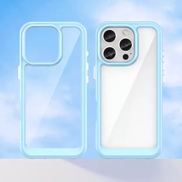Outer Space Case for iPhone 16e Flexible Frame Cover - Blue 7