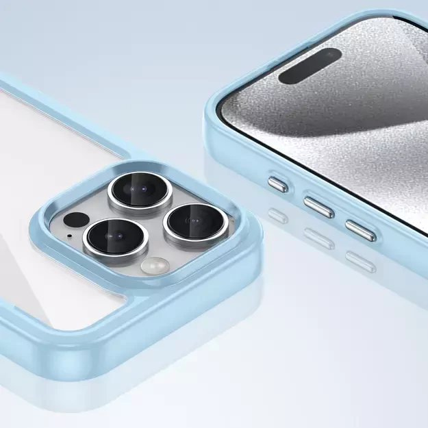 Outer Space Case for iPhone 16e Flexible Frame Cover - Blue 5