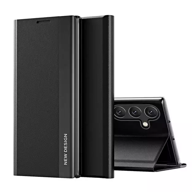 Sleep Case Pro for Samsung Galaxy S25 Edge with Flip and Stand - Black