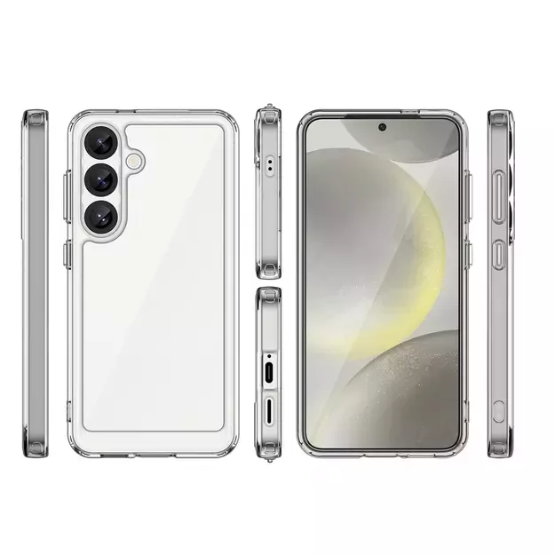 Outer Space Case for Samsung Galaxy S25 Edge Cover with Flexible Frame - Transparent 7
