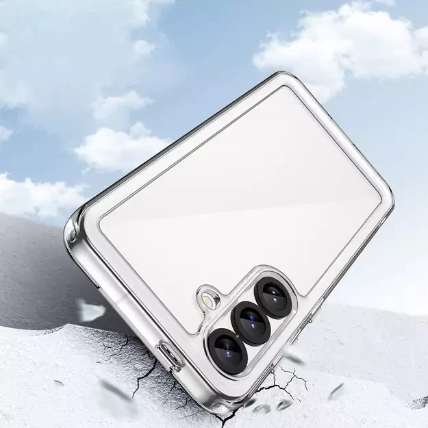 Outer Space Case for Samsung Galaxy S25 Edge Cover with Flexible Frame - Transparent 8