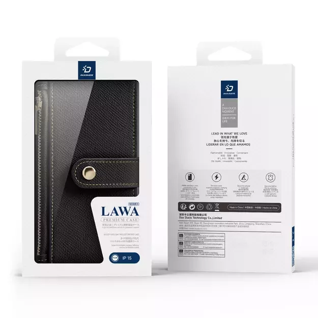 Dux Ducis Lawa Leather Case for iPhone 15 - Black 11