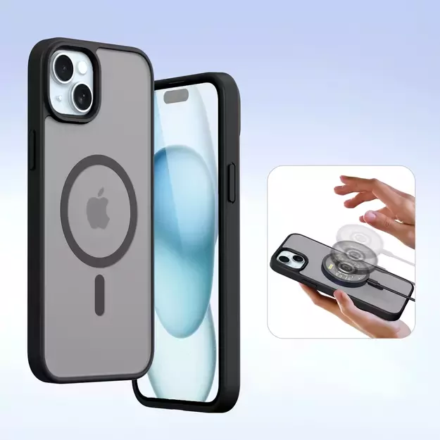 Dux Ducis Lawa Leather Case for iPhone 15 - Black 5