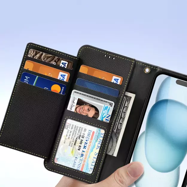 Dux Ducis Lawa Leather Case for iPhone 15 - Black 6
