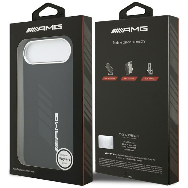 AMG Silicone Oversize Rhombs MagSafe Case for iPhone Air - Black 7