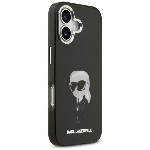 Karl Lagerfeld IML Aquarelle Karl &amp  Logo MagSafe Case for iPhone 17 - Black 3