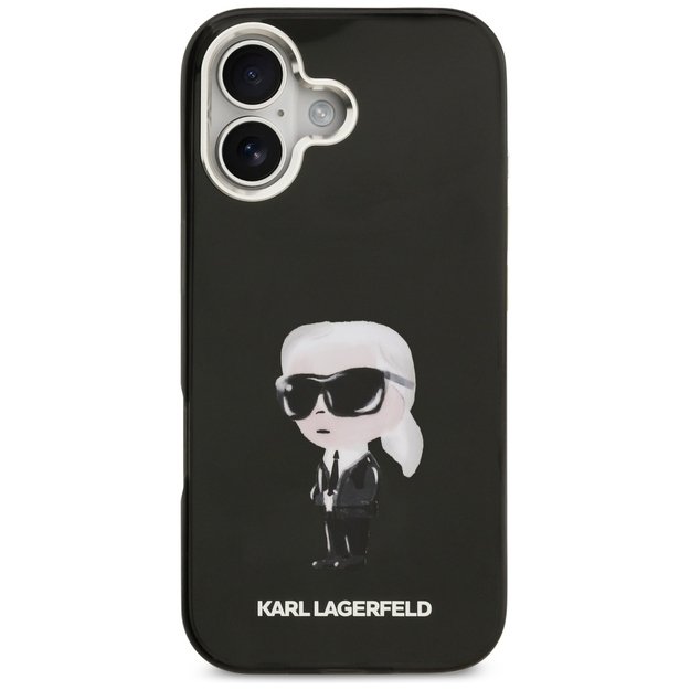 Karl Lagerfeld IML Aquarelle Karl &amp  Logo MagSafe Case for iPhone 17 - Black 2