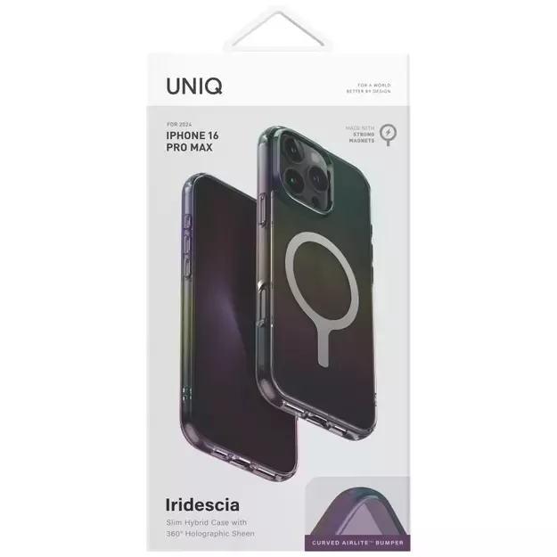 Uniq Iridescia Magclick Charging Case for iPhone 16 Pro Max - Black 7