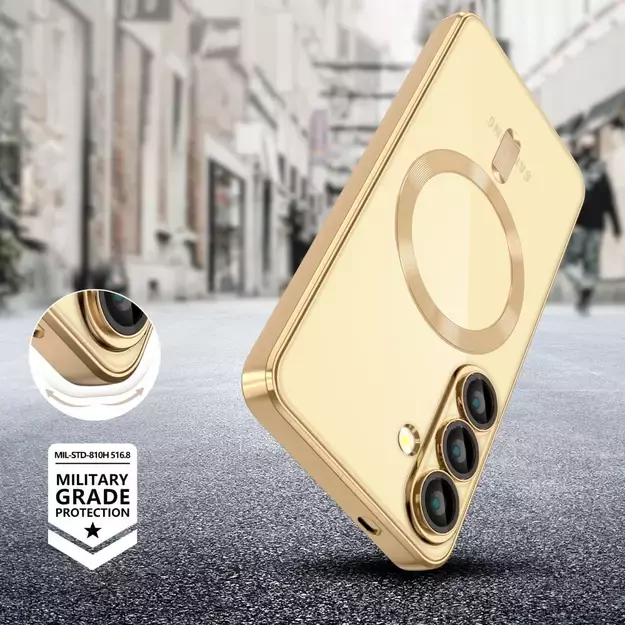 Tech-Protect MagFlex MagSafe Case for Samsung Galaxy A56 5G - Transparent Gold 2