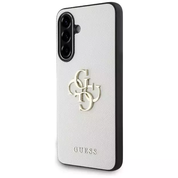 Guess Grained Big 4G Logo Small Classic Logo case for Samsung Galaxy A56 - beige