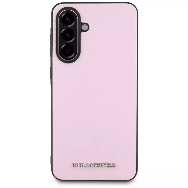 Karl Lagerfeld Saffiano Metal Logo Case for Samsung Galaxy A56 - Pink 8