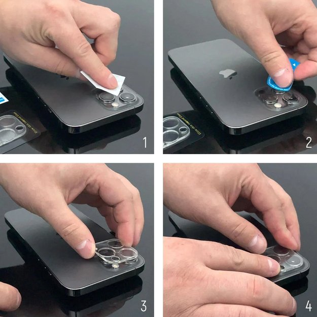 Wozinsky Full Camera Glass for iPhone 17 Pro Max, Black, Set of 2 4