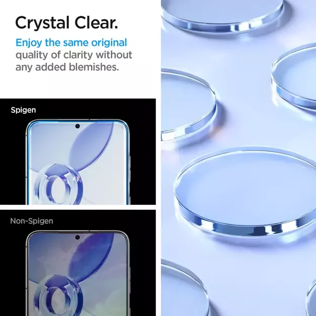 Spigen Glas.tR EZ Fit tempered glass for Samsung Galaxy S23+ - 2 pcs. 9