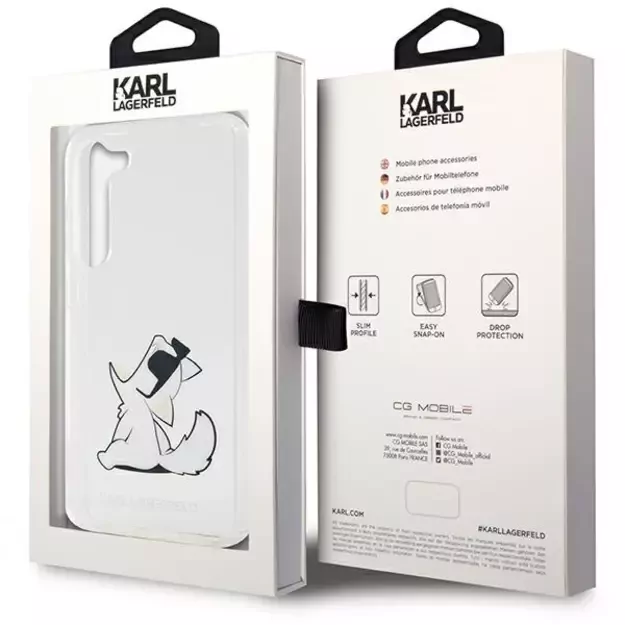 Karl Lagerfeld KLHCS23MCFNRC S23+ S916 transparent hardcase Choupette Fun 7