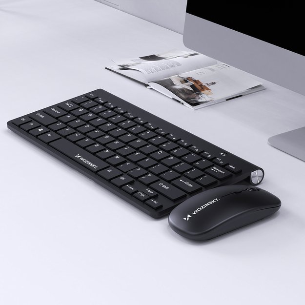 Wozinsky Wireless Keyboard + Compact Mouse Set - Black 7