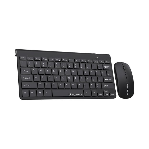 Wozinsky Wireless Keyboard + Compact Mouse Set - Black