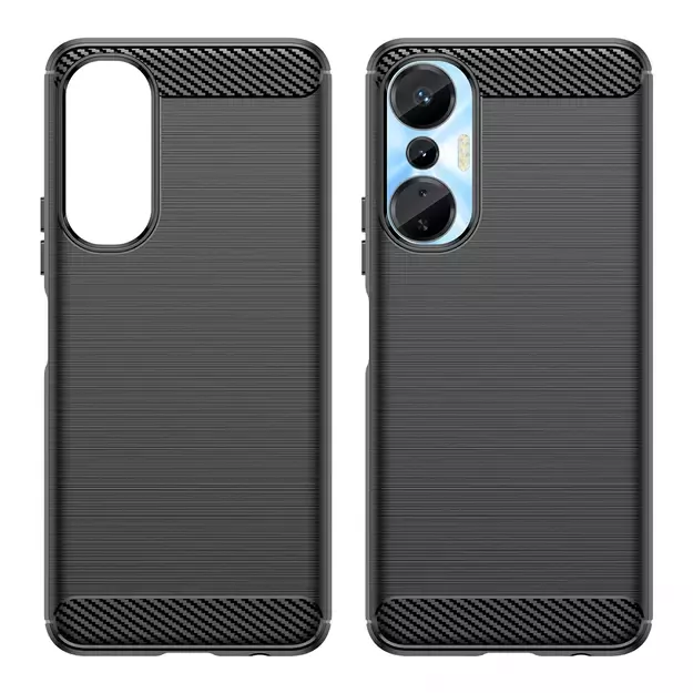 Carbon Case case for Infinix Hot 20S flexible silicone carbon cover black 7