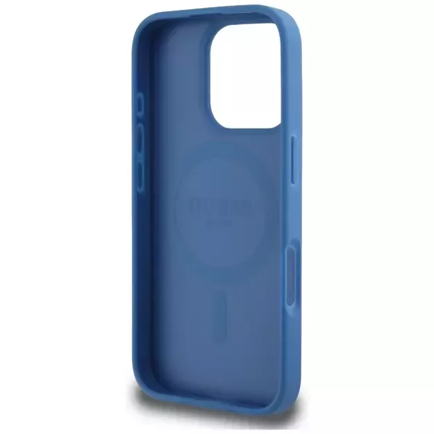 Guess 4G Circle Classic Logo MagSafe case for iPhone 16 Pro - blue 6