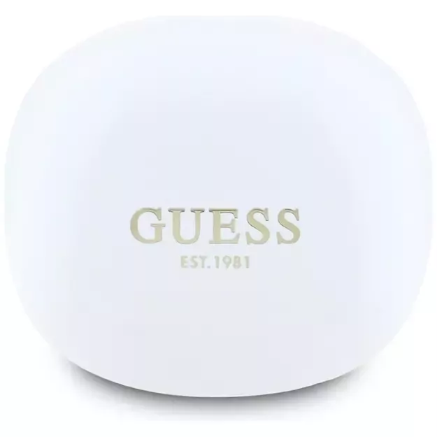 Guess Flat Classic Logo Electroplated TWS Headphones - White 1