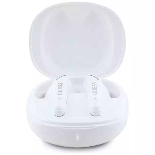 Guess Flat Classic Logo Electroplated TWS Headphones - White 2