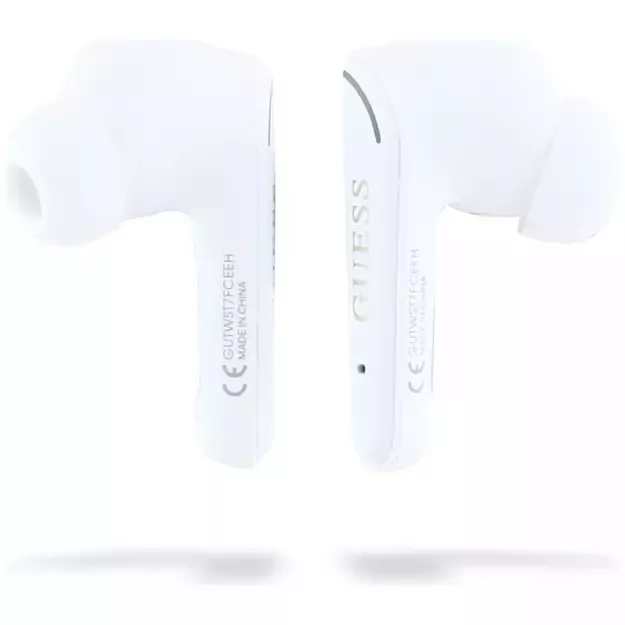 Guess Flat Classic Logo Electroplated TWS Headphones - White 4