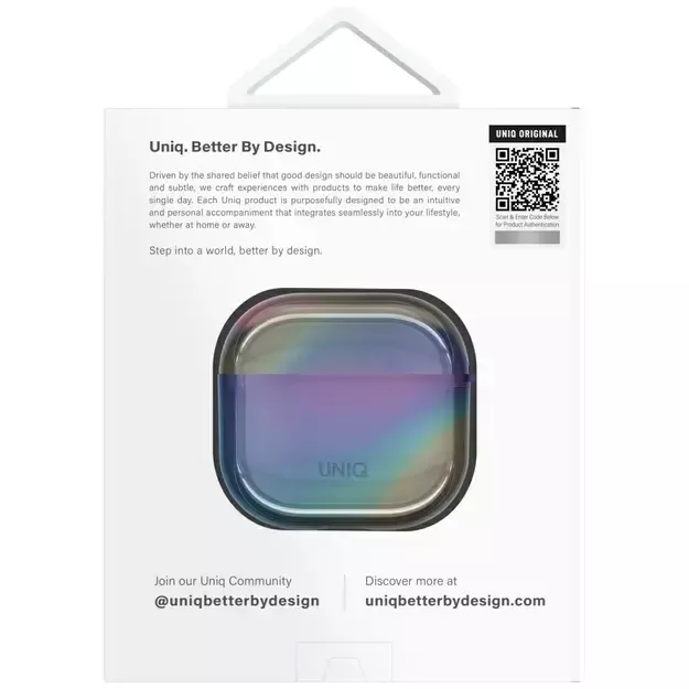 Uniq Iridescia AirPods 4 Hang Case - Holo Multicolor 4