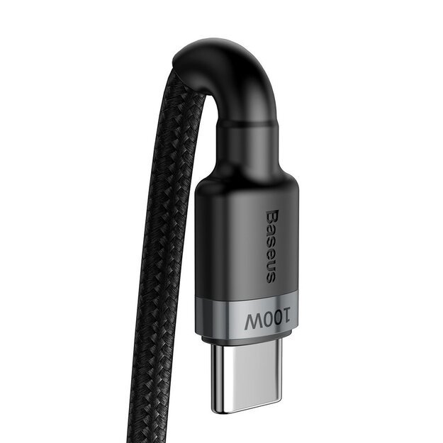 Baseus CATKLF-ALG1 USB-C - USB-C PD QC cable 100W 5A 2m - gray 1