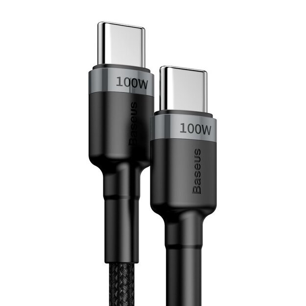 Baseus CATKLF-ALG1 USB-C - USB-C PD QC cable 100W 5A 2m - gray 3