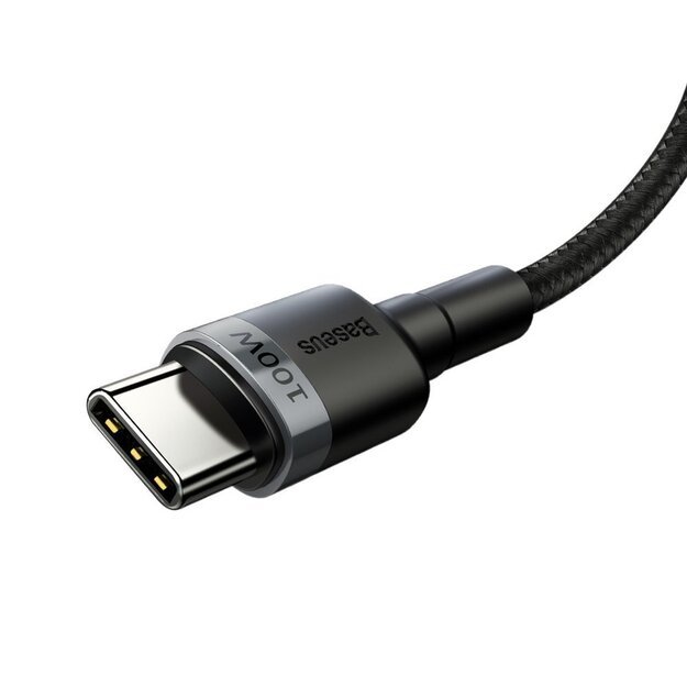 Baseus CATKLF-ALG1 USB-C - USB-C PD QC cable 100W 5A 2m - gray 2