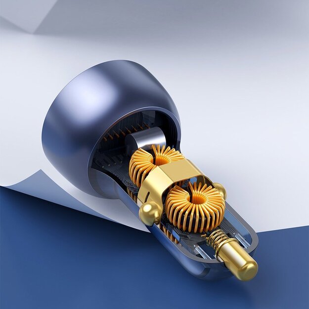 Baseus USB / USB Type C car charger 65 W 5 A SCP Quick Charge 4.0+ Power Delivery 3.0 LCD screen gray (CCKX-C0G) 17