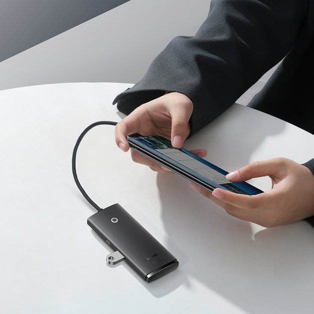 Baseus Lite Series HUB 4-Port (USB-A to 4xUSB-A 3.0) 0.25m black (WKQX030001) 9