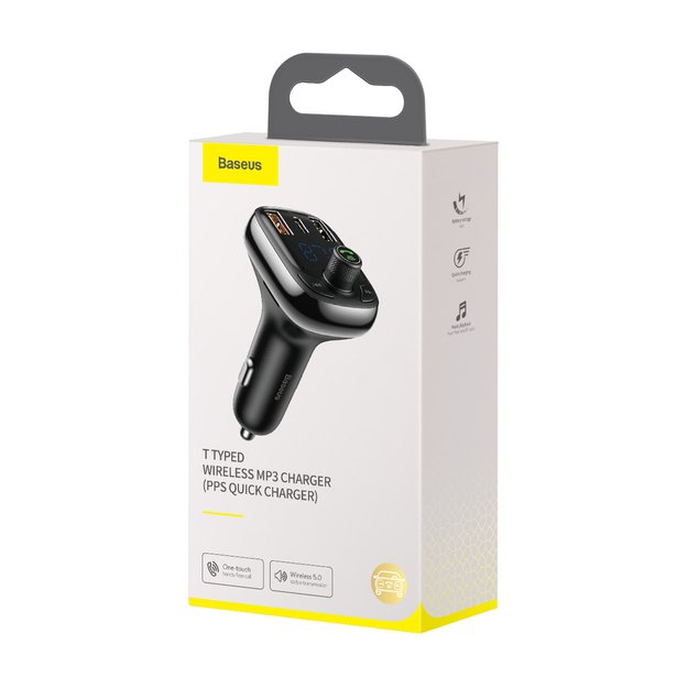 Bluetooth transmitter / car charger Baseus S-13 (Overseas Edition) - black 5
