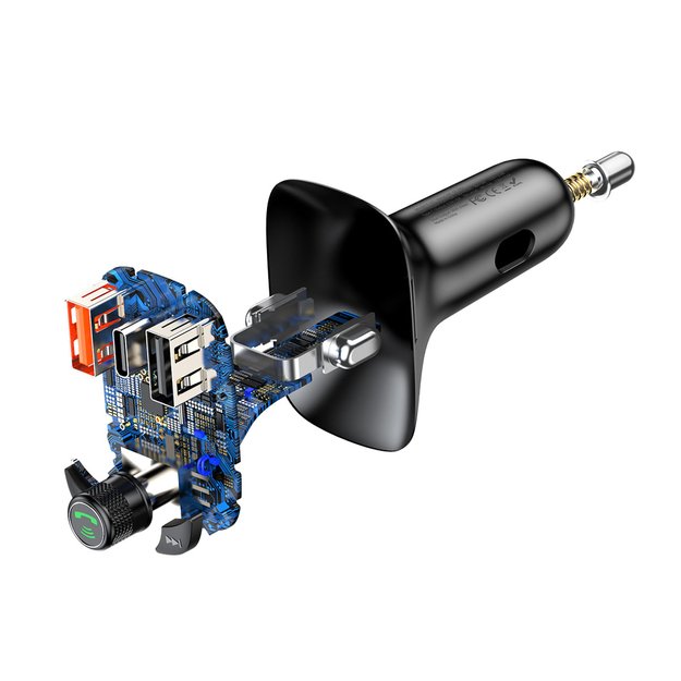 Bluetooth transmitter / car charger Baseus S-13 (Overseas Edition) - black 3