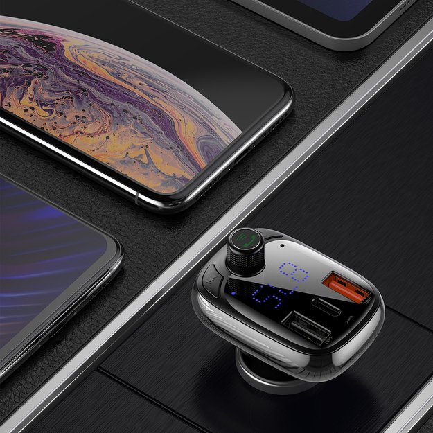 Bluetooth transmitter / car charger Baseus S-13 (Overseas Edition) - black 8