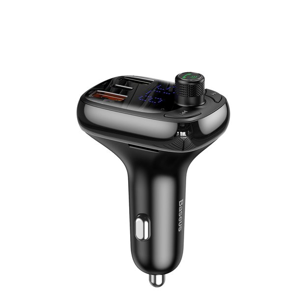 Bluetooth transmitter / car charger Baseus S-13 (Overseas Edition) - black 1