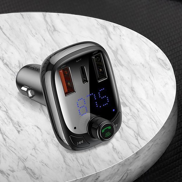 Bluetooth transmitter / car charger Baseus S-13 (Overseas Edition) - black 7