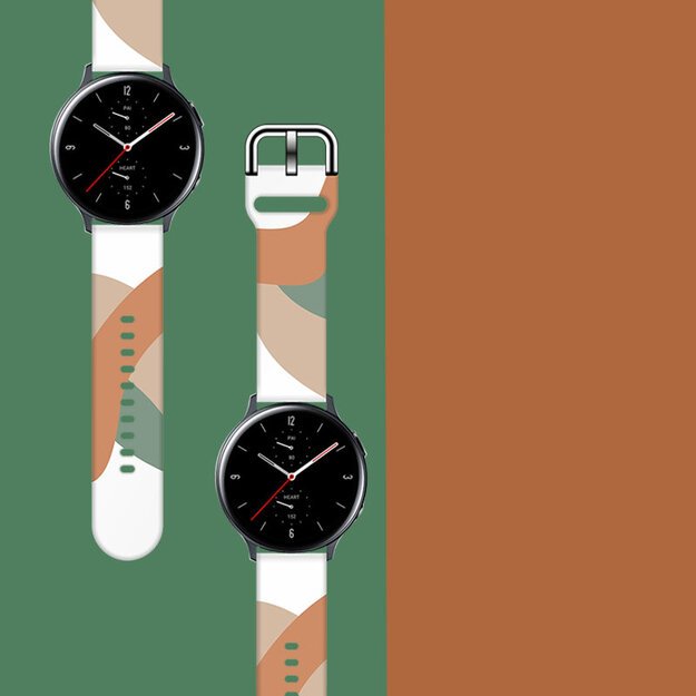 Strap Moro for Samsung Galaxy Watch 40 / 41 / 42 / 43 / 44 mm silicone bracelet watch band - pattern 3 2