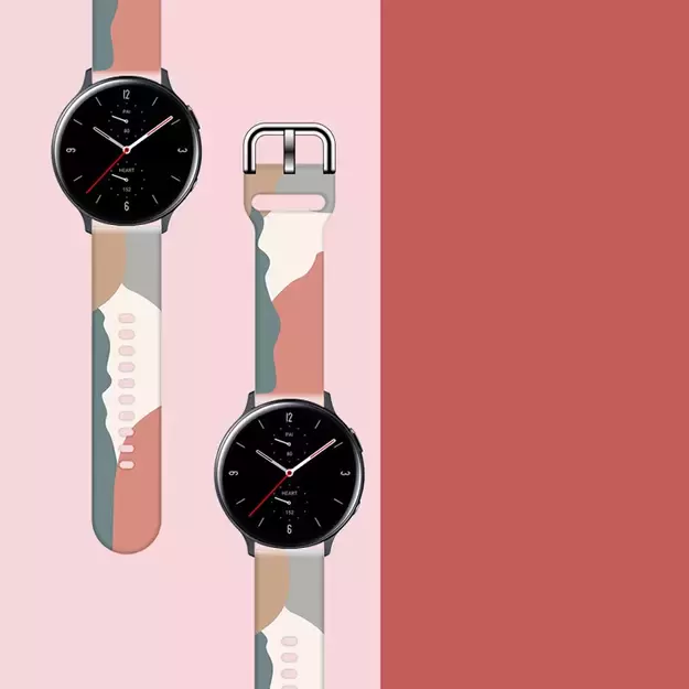Strap Moro for Samsung Galaxy Watch 40 / 41 / 42 / 43 / 44 mm silicone bracelet watch band - pattern 15 2