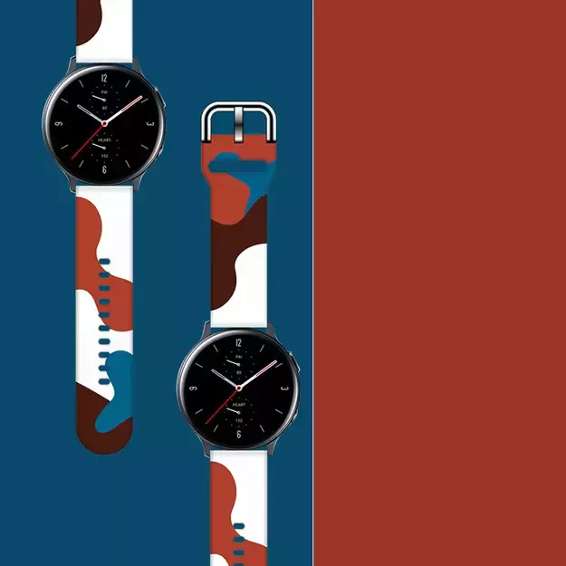 Strap Moro for Samsung Galaxy Watch 45 / 46 / 47 mm silicone bracelet watch band - pattern 8 2