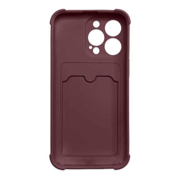 Card Armor Case Pouch Cover for iPhone 13 Mini Card Wallet Silicone Air Bag Armor Case Raspberry 1