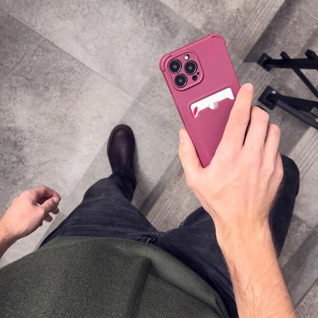 Card Armor Case Pouch Cover for iPhone 13 Mini Card Wallet Silicone Air Bag Armor Case Raspberry 7