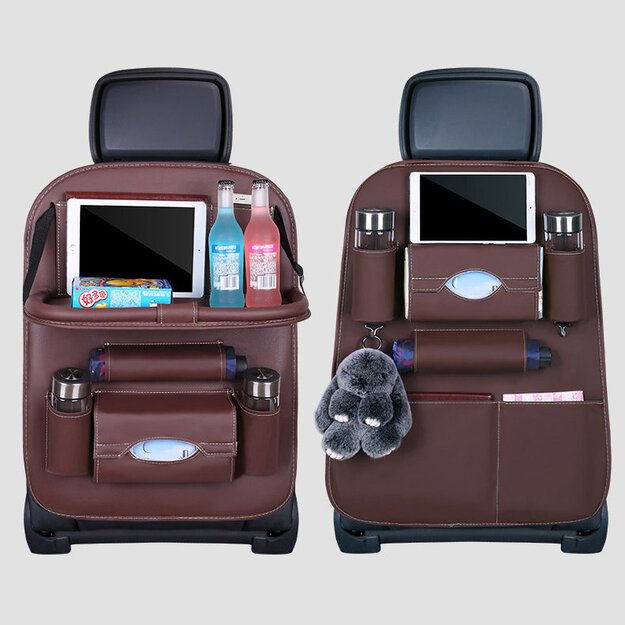Car seat organizer seat protector seat cover shelf mini car coffee table 1