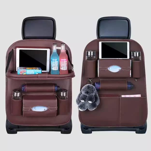 Car seat organizer seat protector seat cover shelf mini car coffee table 10