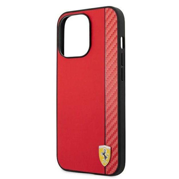 Ferrari FESAXHCP13XRE iPhone 13 Pro Max 6.7&quot  red/red hardcase On Track Carbon Stripe 12