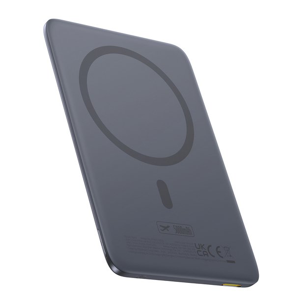 Baseus PicoGo AM41 5000mAh 20W Ultra-Thin MagSafe Compatible Power Bank with Black Baseus Simple USB-C 60W 30cm Cable - Gray