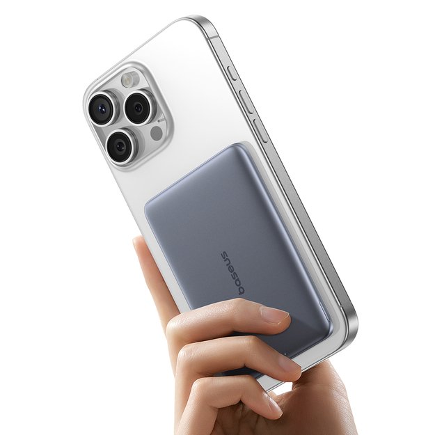 Baseus PicoGo AM41 5000mAh 20W Ultra-Thin MagSafe Compatible Power Bank with Black Baseus Simple USB-C 60W 30cm Cable - Gray 3