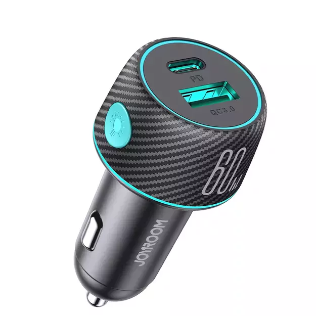 60W USB-C USB-A car charger Joyroom JR-CCN01 - black 8