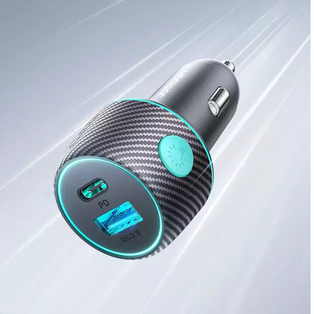 60W USB-C USB-A car charger Joyroom JR-CCN01 - black 6